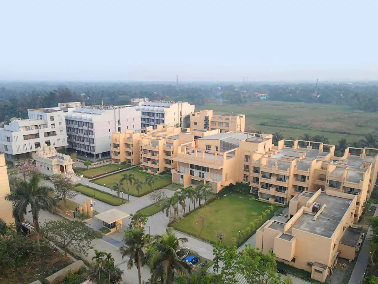 Bird's-eye view of the estate