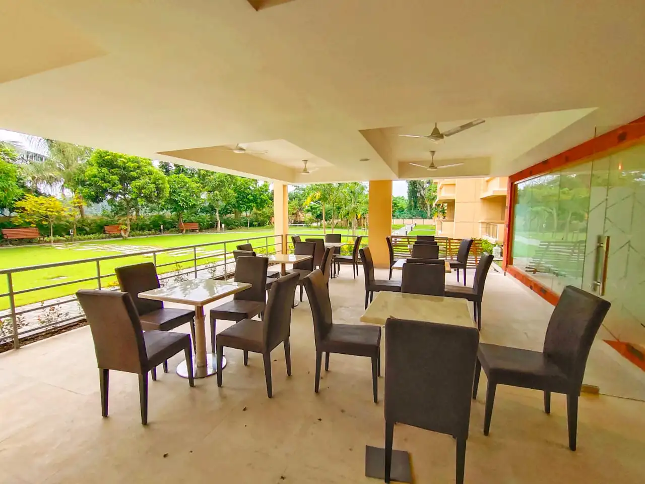 Outdoor dining area